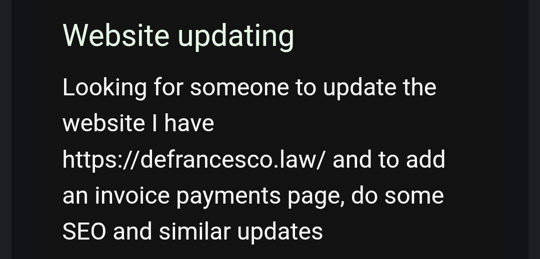 Real maintenance request 4