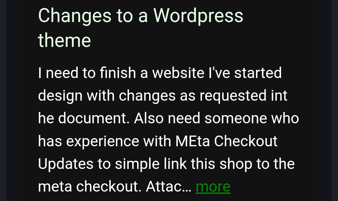 Real maintenance request 5