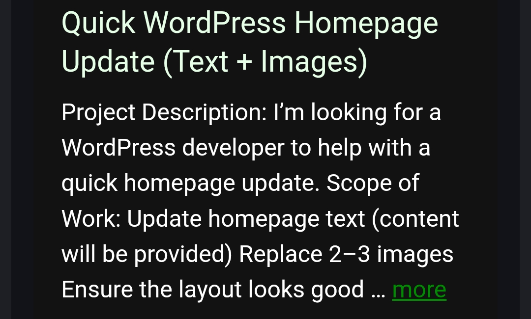 Real maintenance request 6